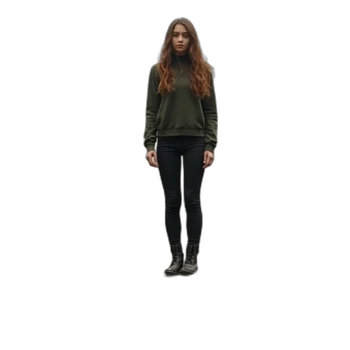 jacket, shoes, dress, hair, concept art, 3d render, photorealistic, pixel art transparent PNG cut-out