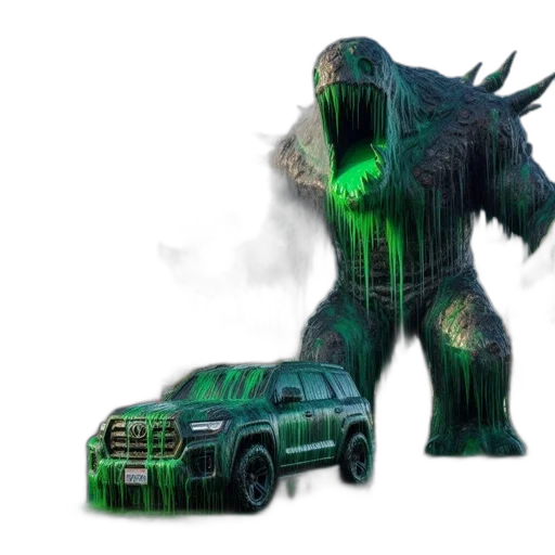car, creature, dragon, animal, concept art, fantasy art, 3d render, pixel art transparent PNG cut-out