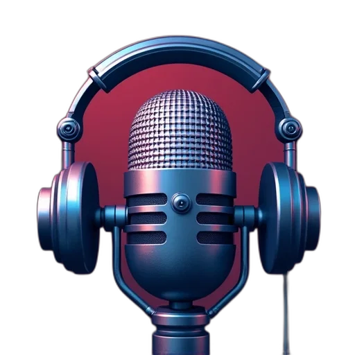 photorealistic, podcast, logo, pbs, national, television, channel transparent PNG cut-out
