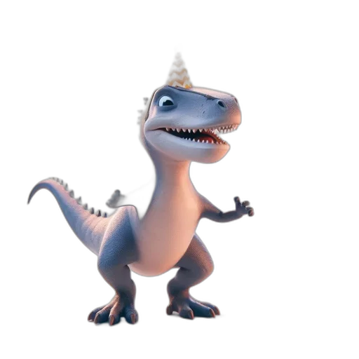 dragon, creature, animal, hat, 3d render, concept art, cartoon, photorealistic transparent PNG cut-out