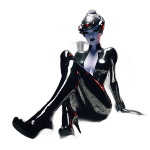 robot, creature, mask, staff, concept art, 3d render, fantasy art, cyberpunk transparent PNG cut-out
