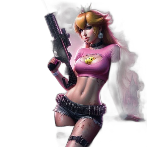 weapon, concept art, comic book art, pixel art, fantasy art, alternate, stylized, princess transparent PNG cut-out
