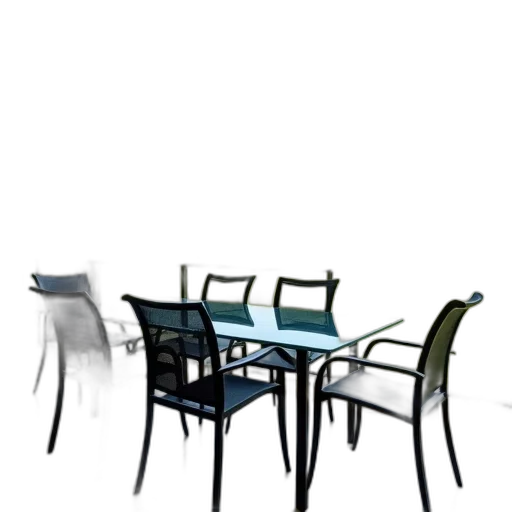 furniture, umbrella, staff, 3d render, photorealistic, concept art, fog, rain transparent PNG cut-out