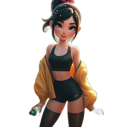 jacket, staff, dress, weapon, concept art, 3d render, fantasy art, cartoon transparent PNG cut-out