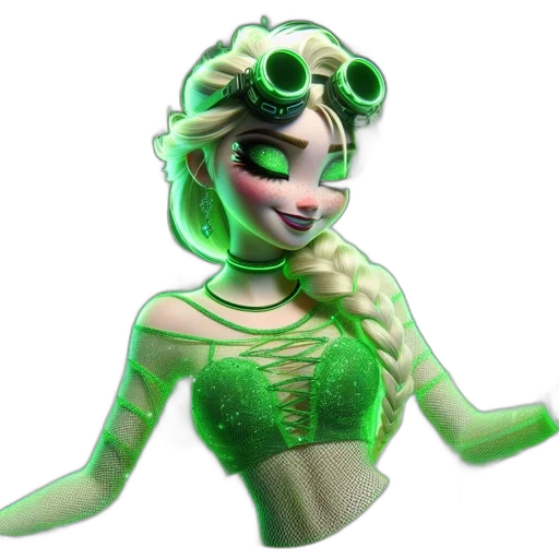 mask, creature, dress, crown, 3d render, concept art, fantasy art, pixel art transparent PNG cut-out