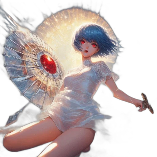 dress, weapon, creature, robot, concept art, fantasy art, comic book art, anime transparent PNG cut-out
