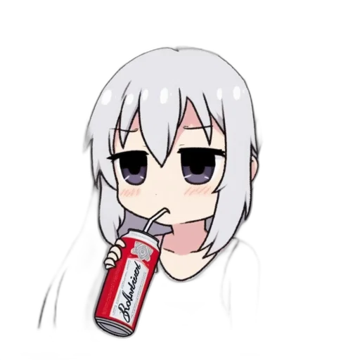 bottle, food, creature, robot, anime, pixel art, cartoon, 3d render transparent PNG cut-out