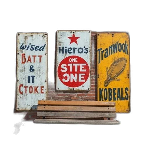 weapon, furniture, some, old, signs, wall, downtown, raleigh transparent PNG cut-out
