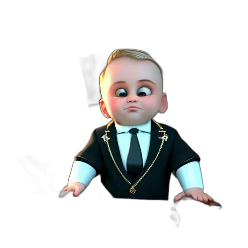staff, face, jacket, creature, 3d render, concept art, cartoon, photorealistic transparent PNG cut-out