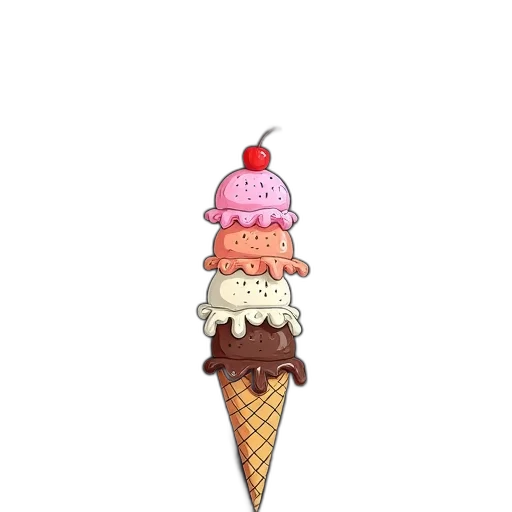hat, food, staff, umbrella, pixel art, concept art, 3d render, watercolor transparent PNG cut-out