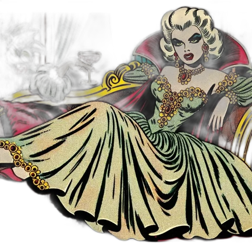 concept art, fantasy art, comic book art, cartoon, golden, earth tones, dark, elegant transparent PNG cut-out