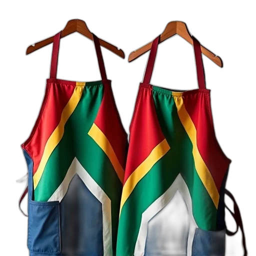 south, african, flag, artistic, pattern, aprons transparent PNG cut-out