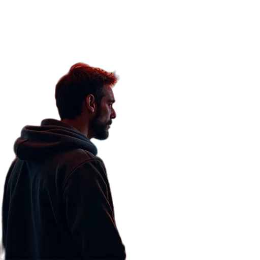 jacket, face, staff, robot transparent PNG cut-out