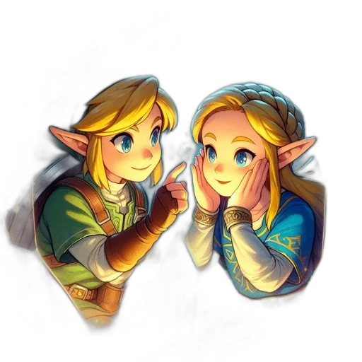 pixel art, watercolor, fantasy art, concept art, golden, pastel, green, colorful transparent PNG cut-out