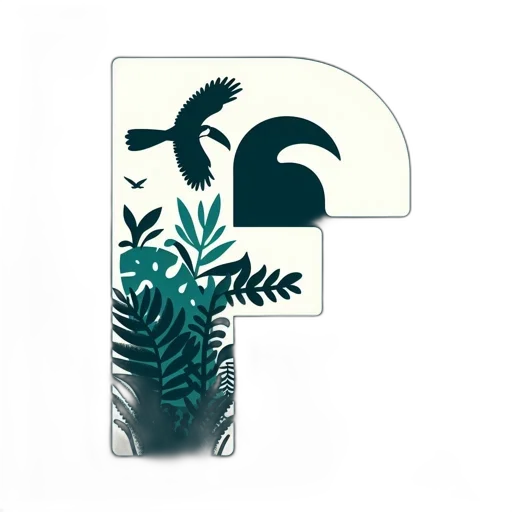 concept art, 3d render, green, earth tones, monochrome, white, letter, set transparent PNG cut-out