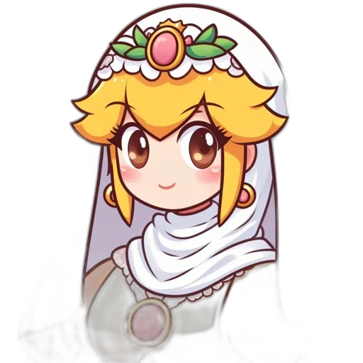 crown, staff, flower, hat, pixel art, anime, concept art, cartoon transparent PNG cut-out