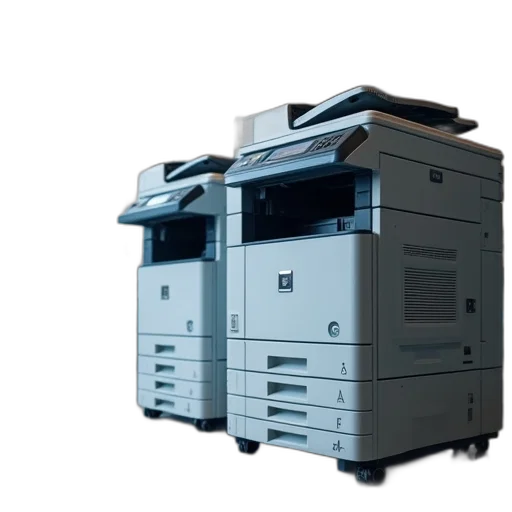 robot, 3d render, printer, copier transparent PNG cut-out