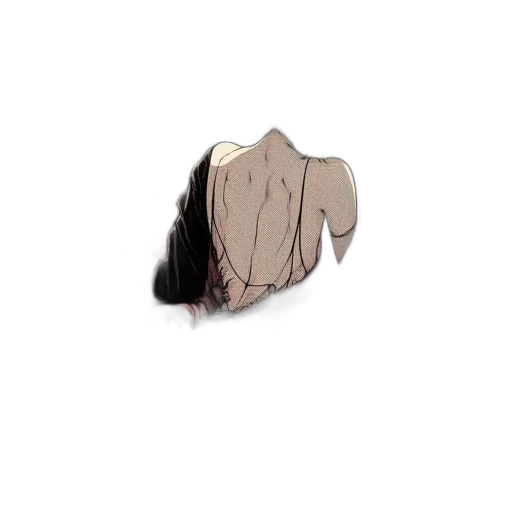 jacket, hair, dress, mask, 3d render, photorealistic, concept art, pixel art transparent PNG cut-out