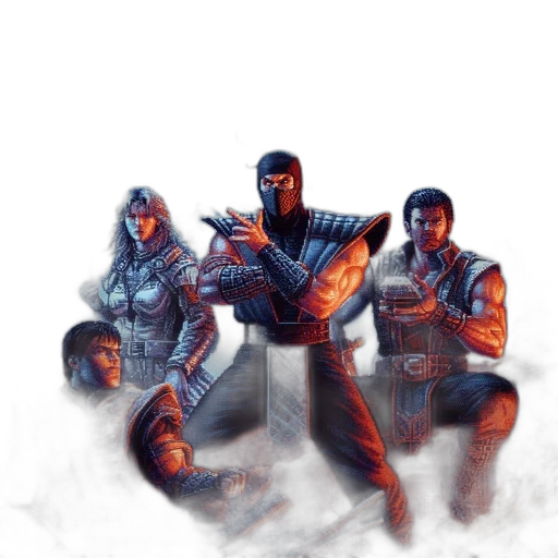 jacket, concept art, comic book art, pixel art, cyberpunk, fire, four, stylized transparent PNG cut-out