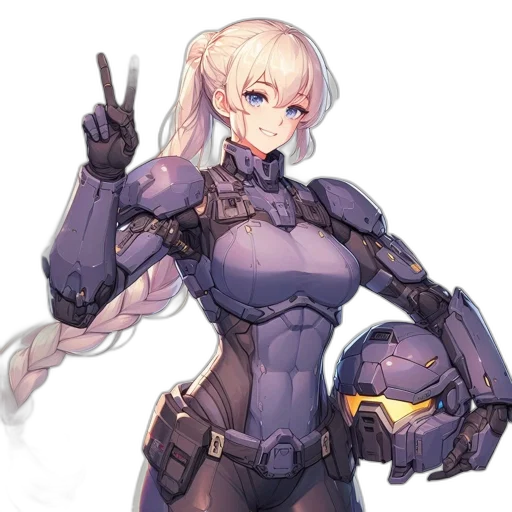 robot, weapon, sword, staff, cyberpunk, concept art, anime, fantasy art transparent PNG cut-out
