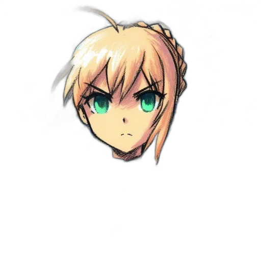 face, staff, hair, dragon transparent PNG cut-out