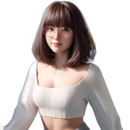 robot, dress, jacket, hair, 3d render, photorealistic, concept art, fantasy art transparent PNG cut-out