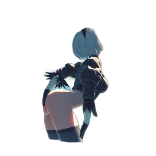 robot, mask, creature, weapon, concept art, 3d render, pixel art, anime transparent PNG cut-out