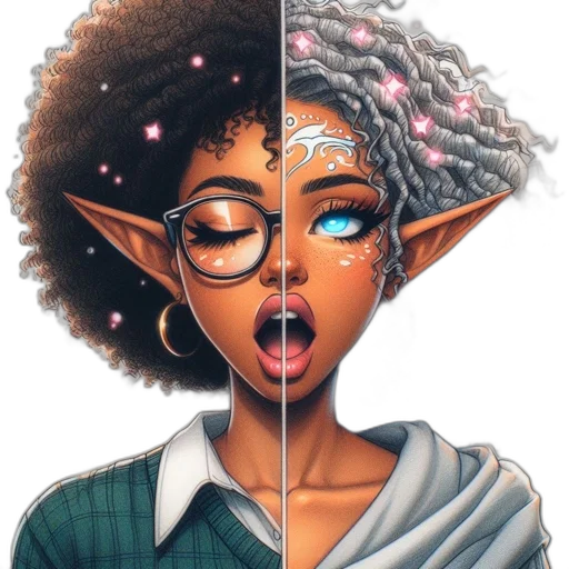 face, mask, crown, dress, fantasy art, concept art, comic book art, anime transparent PNG cut-out