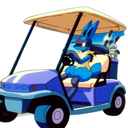 car, animal, cartoon, vaporwave, concept art, anime, blue, animated transparent PNG cut-out
