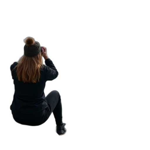 staff, jacket, hat, dress transparent PNG cut-out