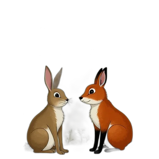 animal, concept art, 3d render, cartoon, fantasy art, forest, children, book transparent PNG cut-out