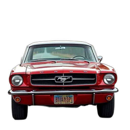 car, photorealistic, 3d render, 1965 transparent PNG cut-out