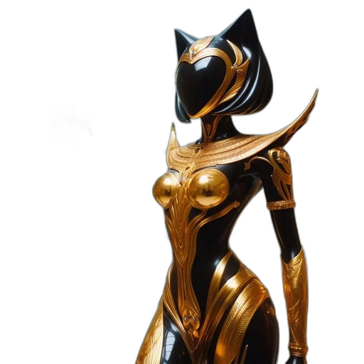 jewelry, dress, mask, robot, concept art, 3d render, fantasy art, comic book art transparent PNG cut-out