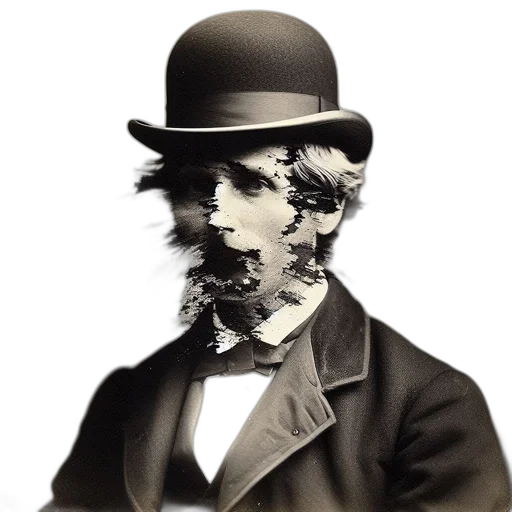 face, hat, mask, staff, photorealistic, cartoon, concept art, comic book art transparent PNG cut-out