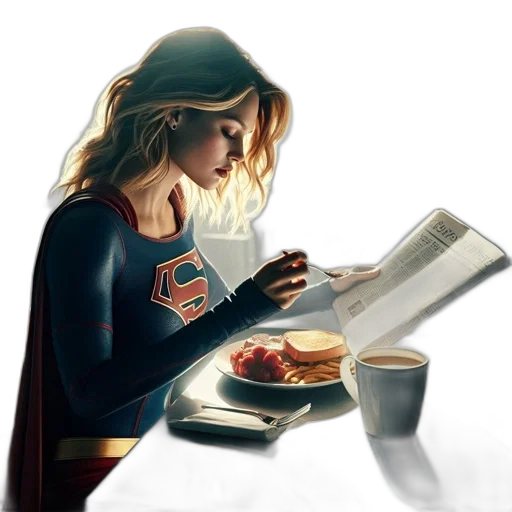 food, comic book art, concept art, fantasy art, photorealistic, woman, blue, emblem transparent PNG cut-out