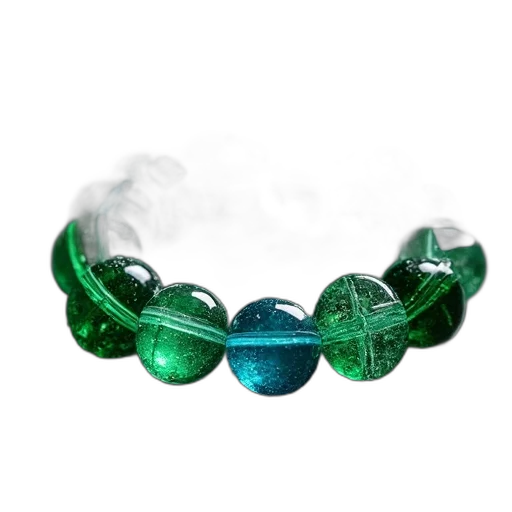 jewelry, crown, 3d render, green, bracelet, multiple, blue, glass transparent PNG cut-out