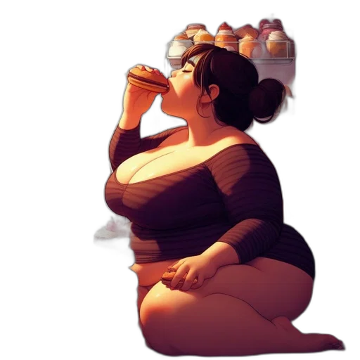 food, dress, concept art, pixel art, fantasy art, photorealistic, sunset, woman transparent PNG cut-out