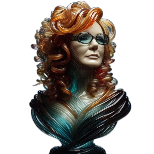 hair, jewelry, face, crown, photorealistic, fantasy art, 3d render, concept art transparent PNG cut-out
