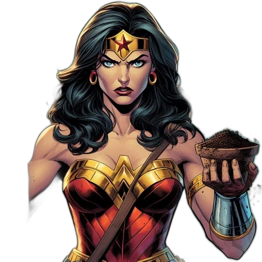jewelry, comic book art, concept art, fantasy art, wonder, woman, fictional, superhero transparent PNG cut-out