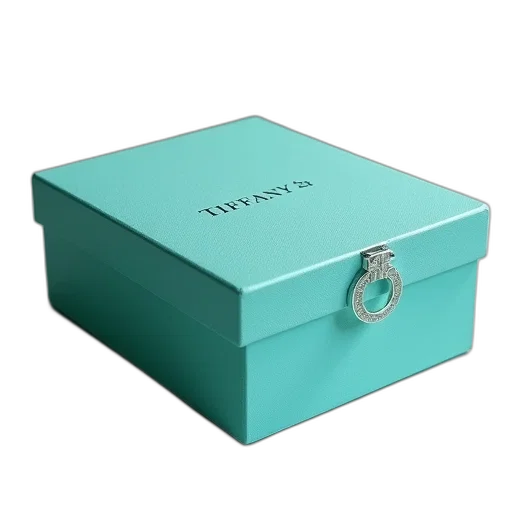 jewelry, pastel, green, blue, classic, tiffany, box, monogram transparent PNG cut-out