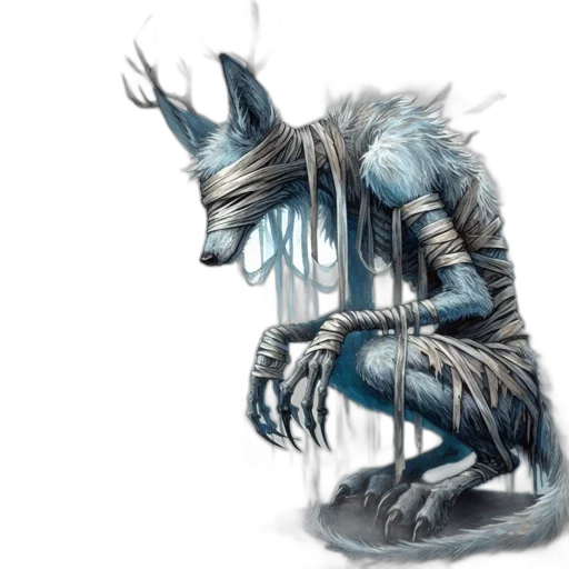 creature, animal, mask, dragon, concept art, fantasy art, watercolor, comic book art transparent PNG cut-out