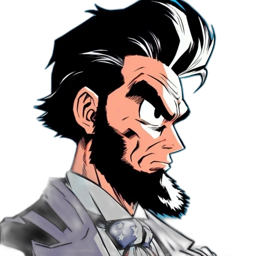 face, jacket, comic book art, cartoon, concept art, anime, animated, portrait transparent PNG cut-out