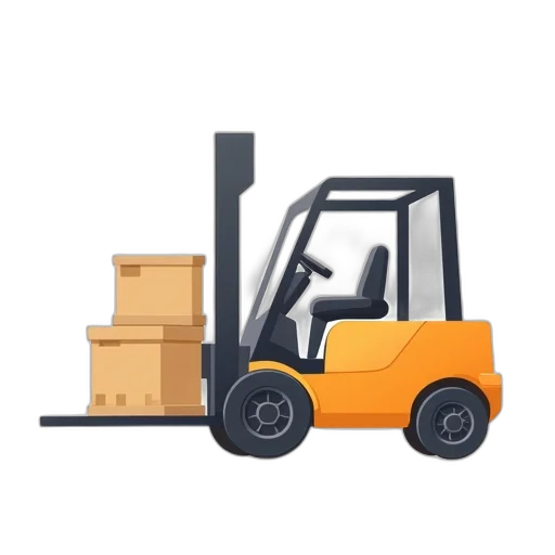 furniture, robot, forklift, truck transparent PNG cut-out