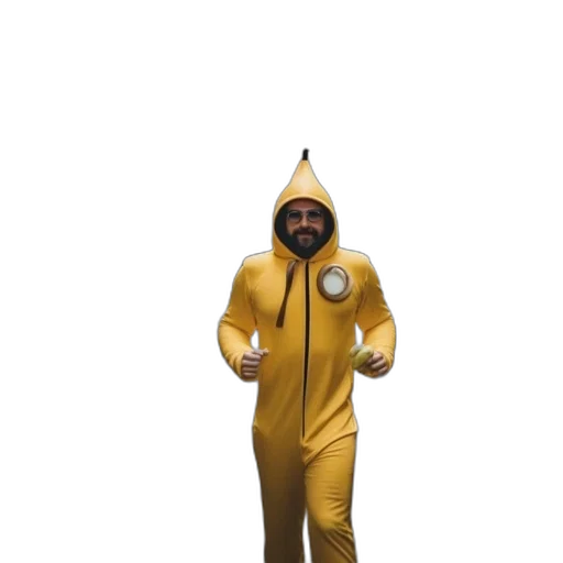 jacket, creature, animal, staff, 3d render, concept art, man, wearing transparent PNG cut-out
