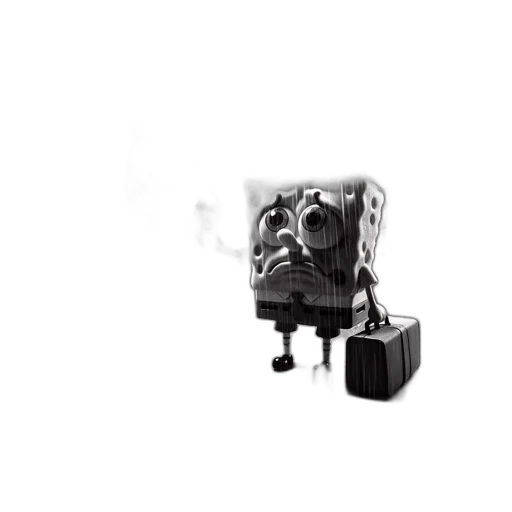 robot, furniture, car, mask, 3d render, photorealistic, concept art, black transparent PNG cut-out