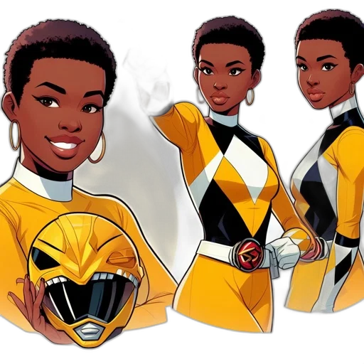 concept art, comic book art, cartoon, golden, individual, yellow, black, power transparent PNG cut-out
