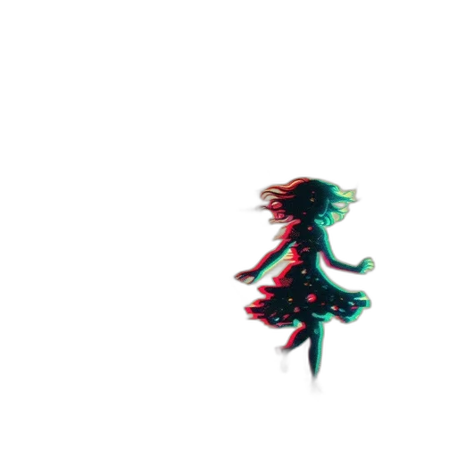 hair, dragon, tree, creature, vaporwave, pixel art, 3d render, anime transparent PNG cut-out