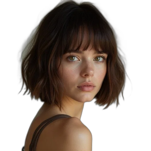 face, hair, dress, robot transparent PNG cut-out