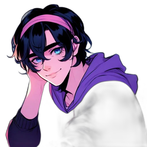 face, staff, anime, pixel art, vaporwave, cartoon, neon lights, pastel transparent PNG cut-out