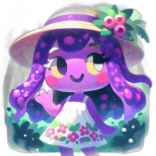 creature, hat, dress, crown transparent PNG cut-out